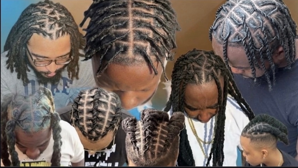Luxury locs by Nya - precise parts and impeccable styling