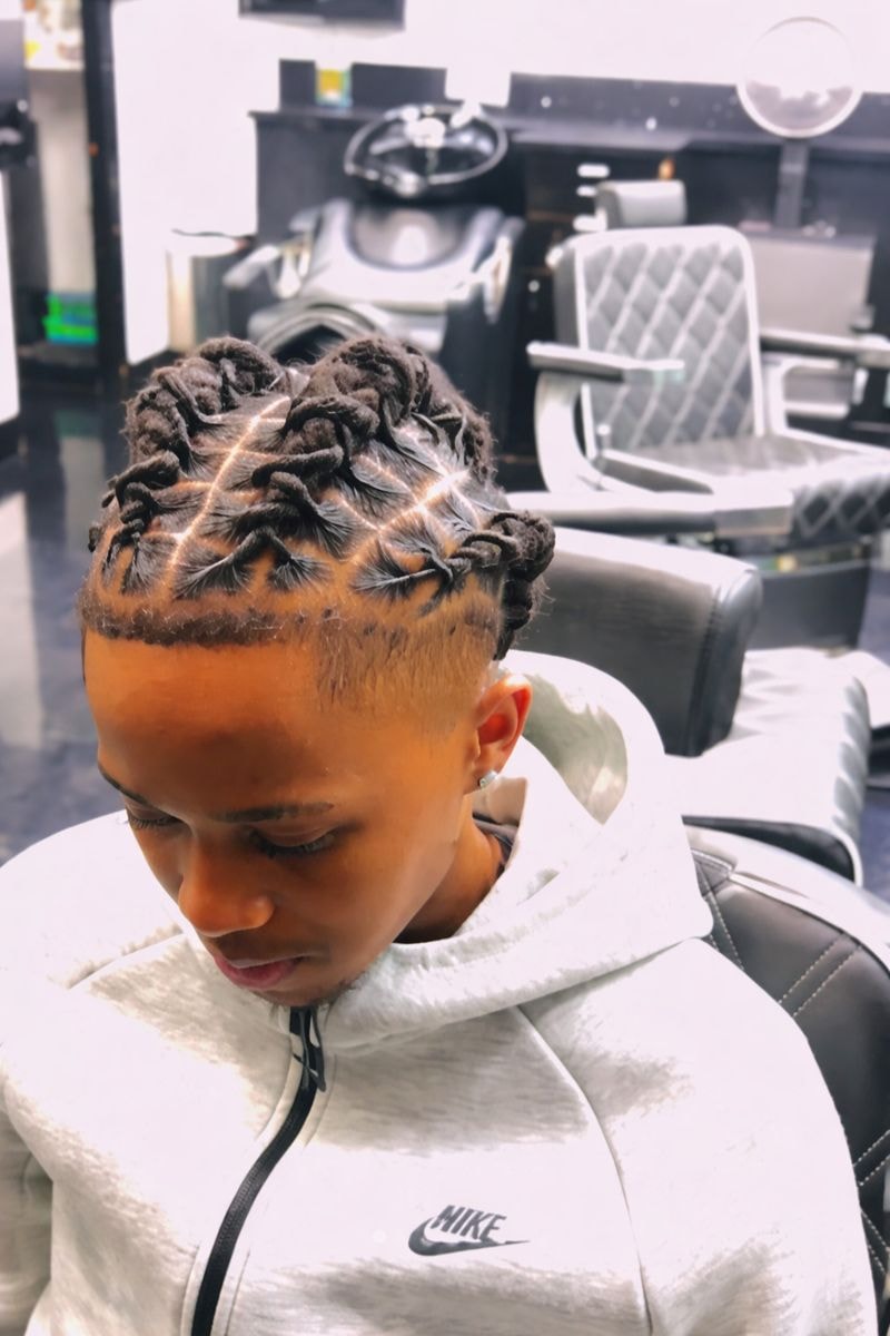 Luxury locs by Nya - precise parts and impeccable styling